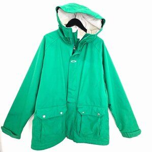 Vintage Oakley Jacket GREEN Thinsulate Insulated-SKI SNOWBOARDING Jacket Men XL